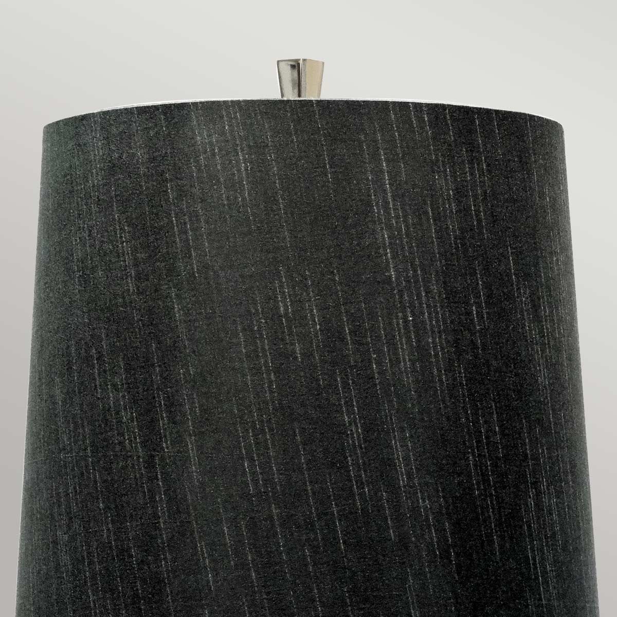 Ascent Light Table Lamp with Black Shade in Polished Nickel