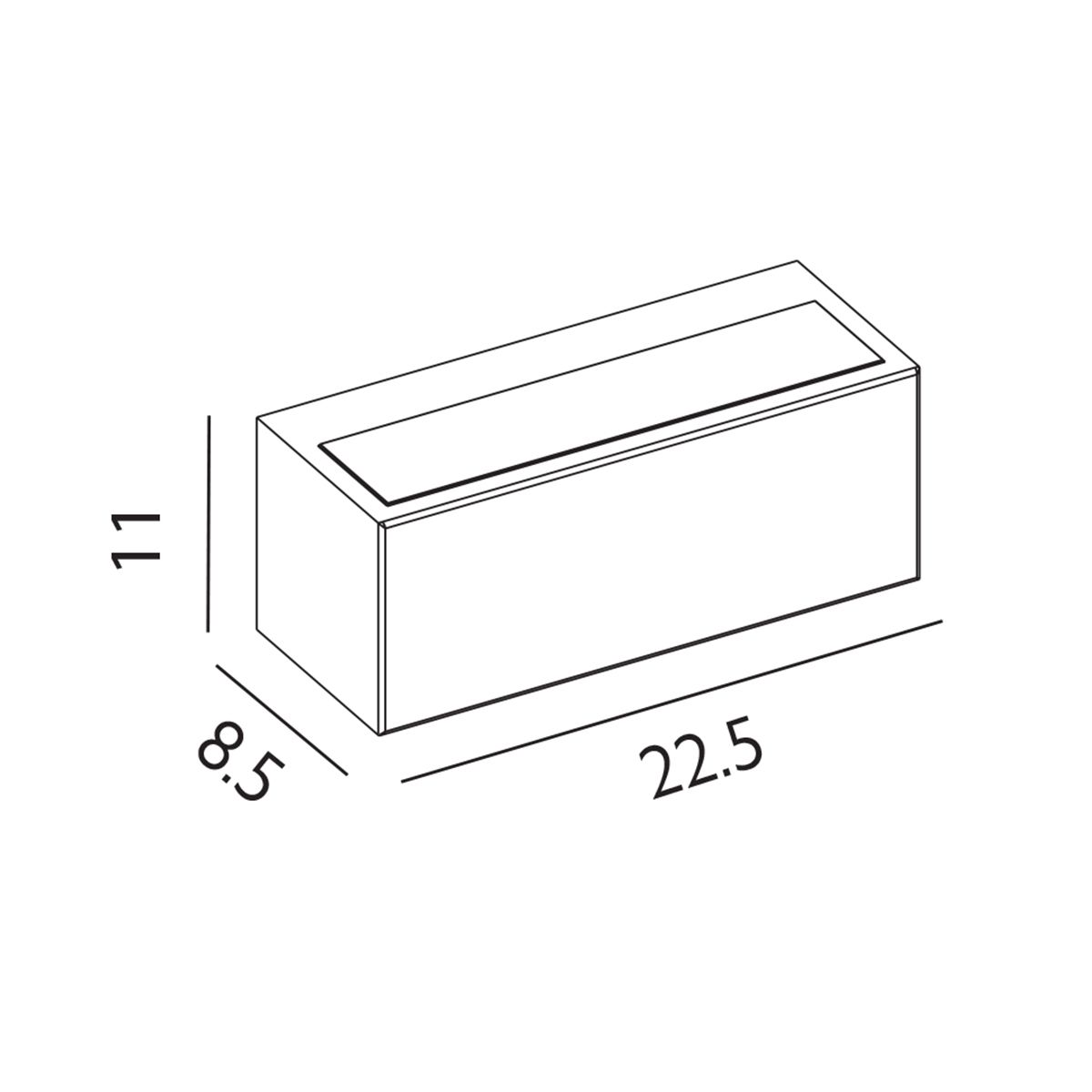 Asker Light Up/Down E27 in Graphite in Graphite