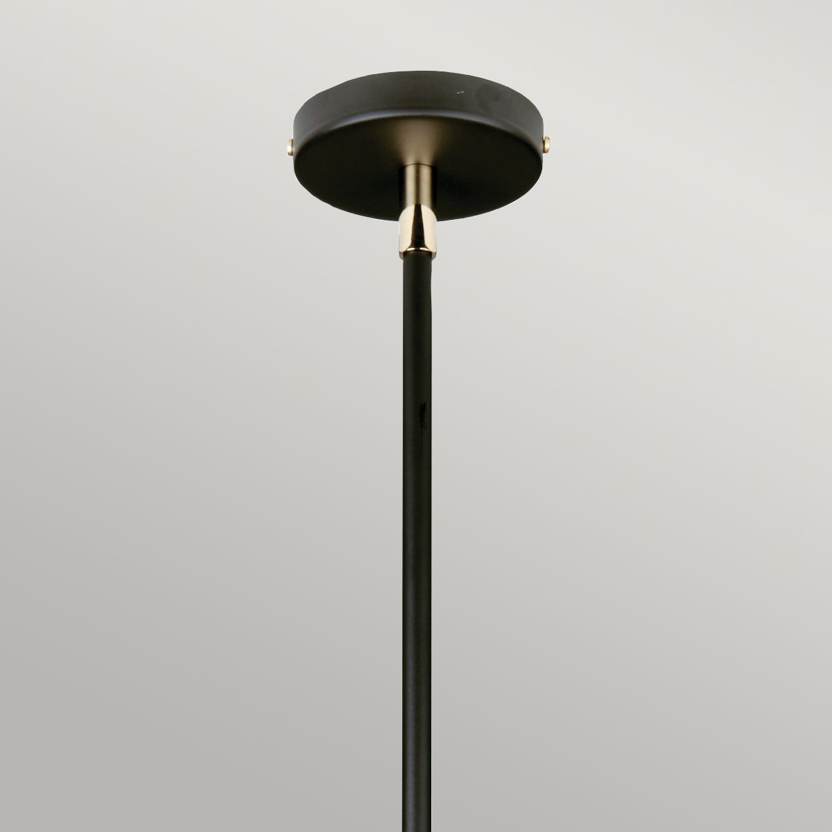 Balance Light Pendant in Black Polished Nickel with White Shade