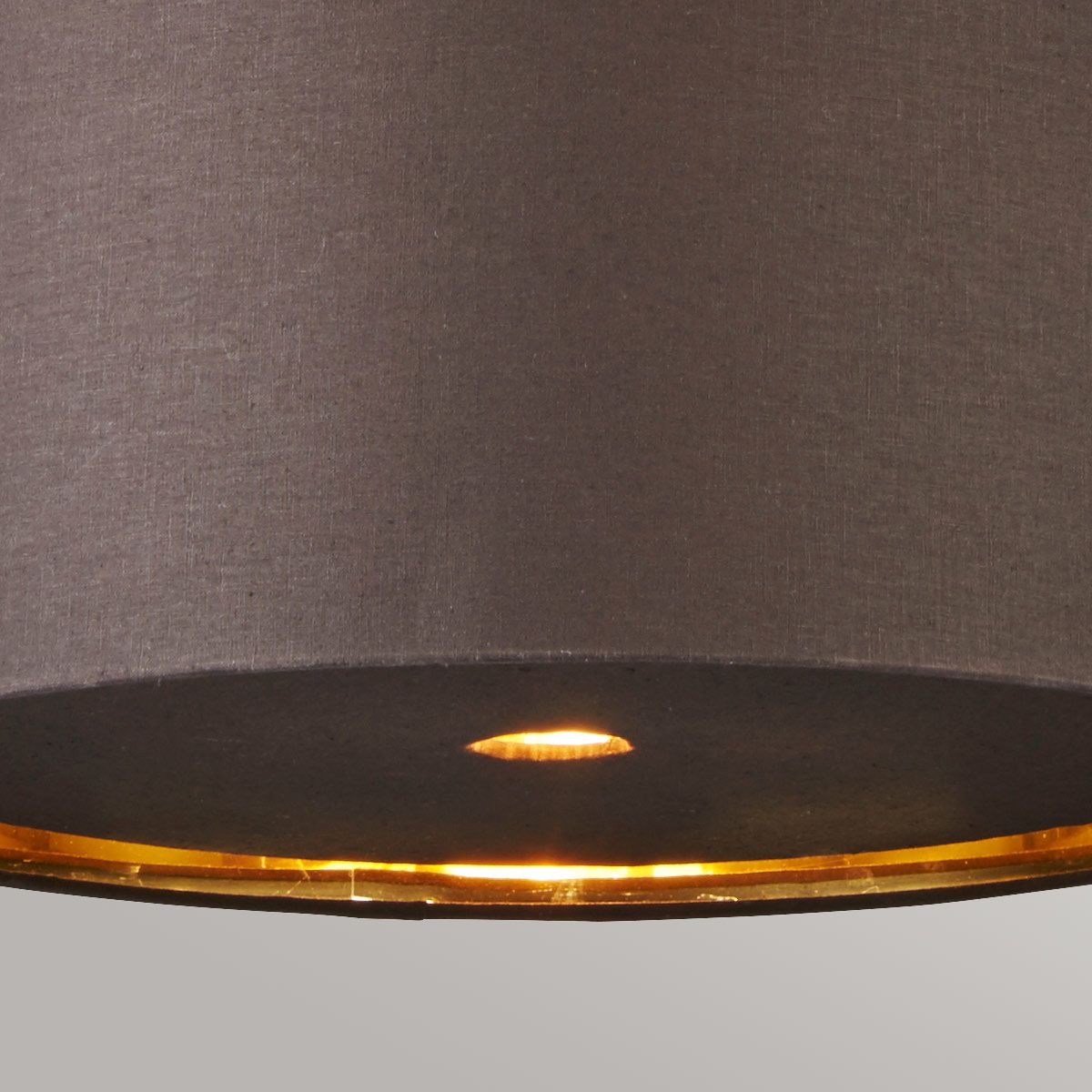 Balance In Light Pendant In Brown Polished Brass with Brown Shade