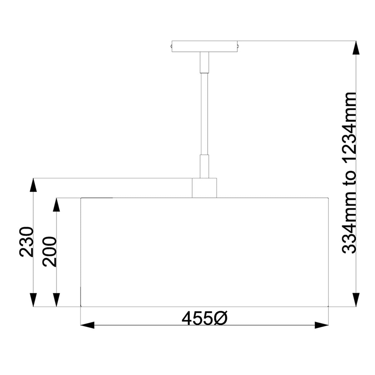 Balance Light Pendant in White/Polished Nickel with White Shade