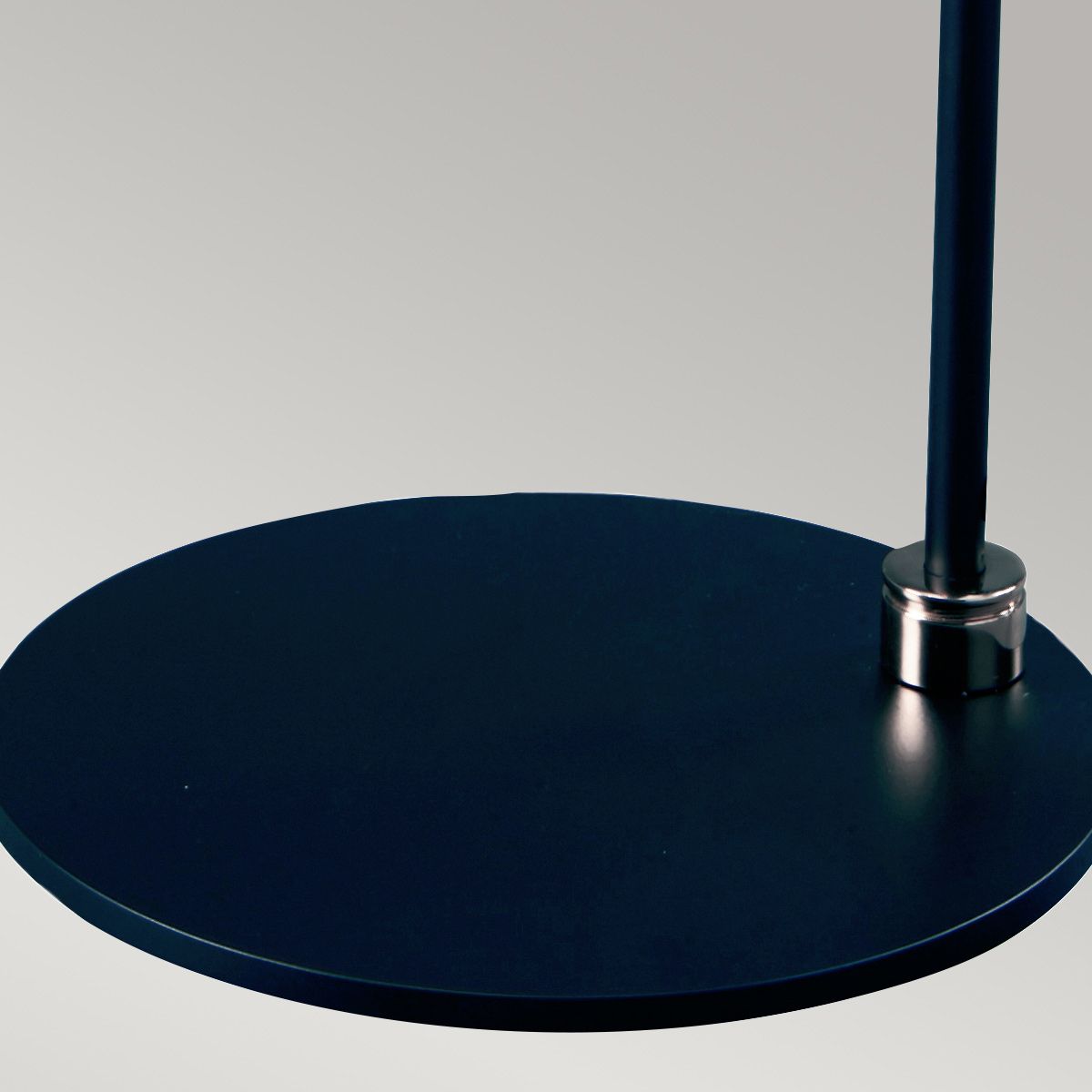 Balance Light Table Lamp in Black Polished Nickel with White Shade