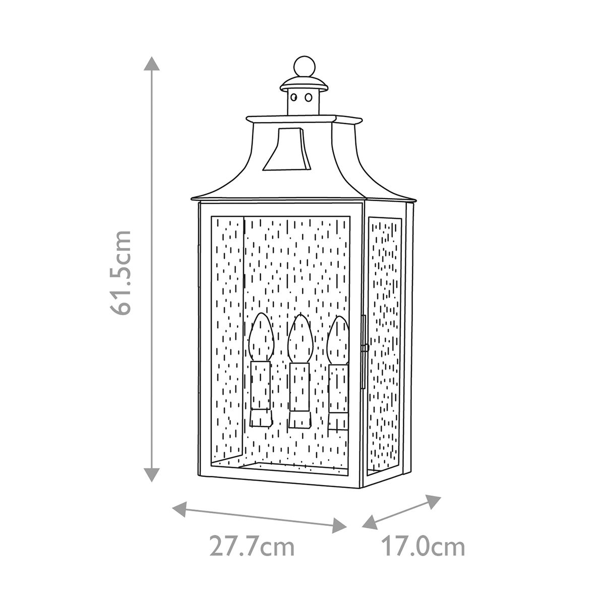 Balmoral Light Wall Lantern in Old Bronze