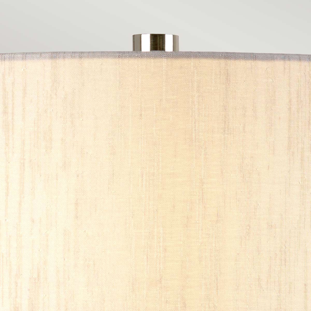 Barbican Light Table Lamp in Graphite with Silver Shade