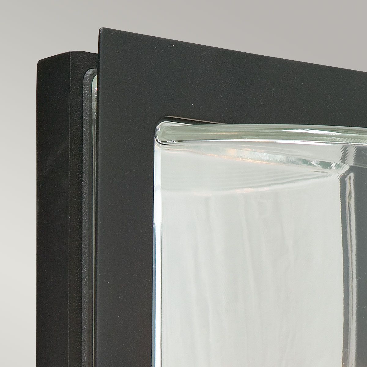 Basel Light Wall Lantern in Black With Clear Glass