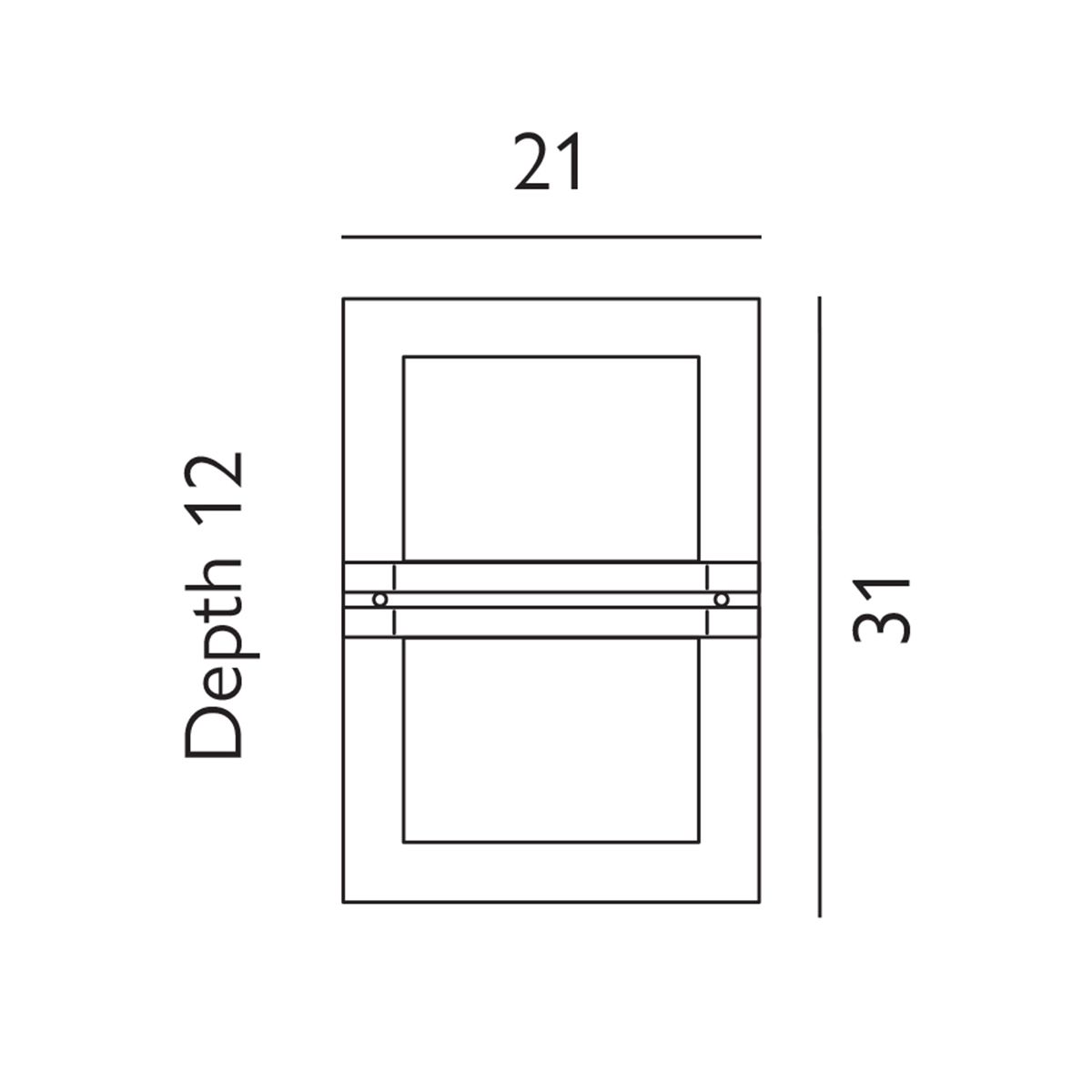 Basel Light Wall Lantern in Stainless Steel With Clear Glass