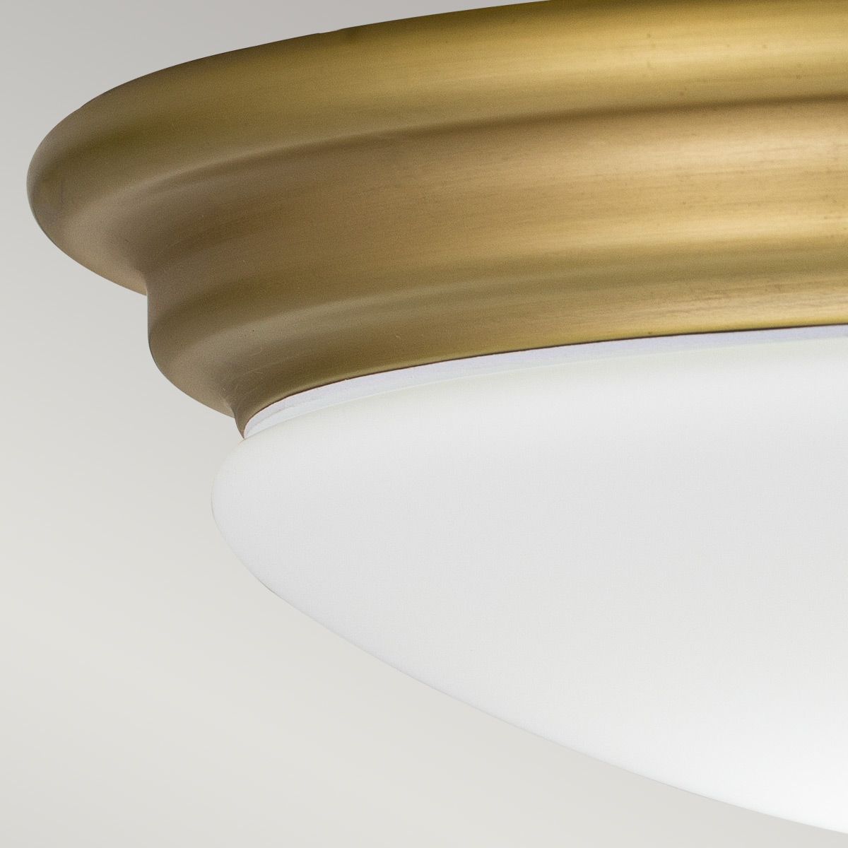 Brompton Light Flush in Brushed Brass