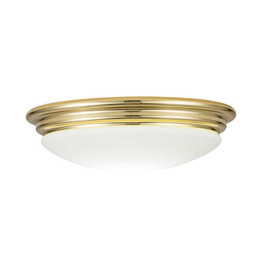 Brompton Light Flush in Polished Brass