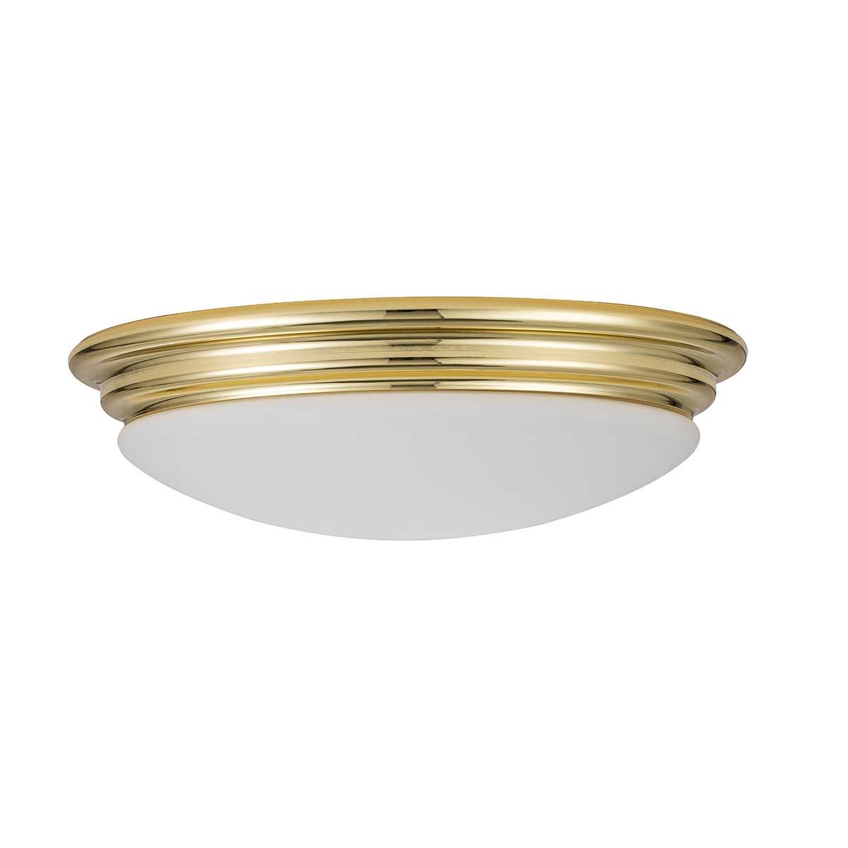 Brompton Light Flush in Polished Brass
