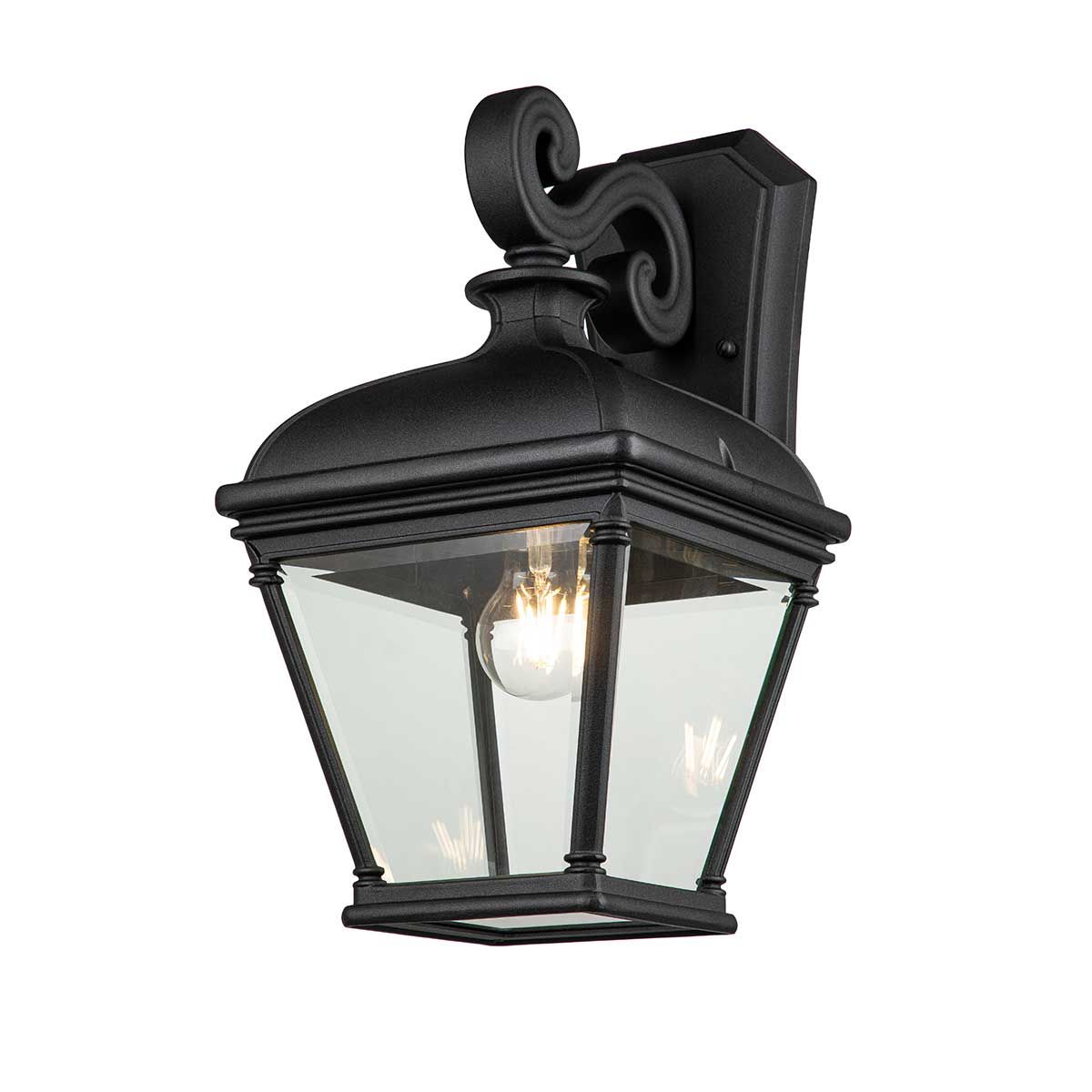 Bayview in Light Large Wall Lantern in Black
