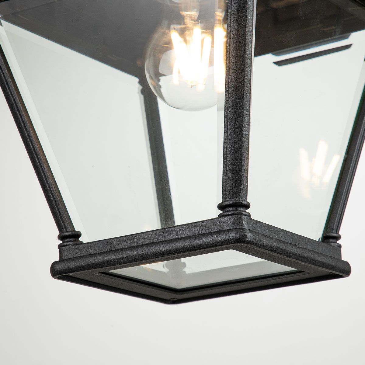Bayview in Light Large Wall Lantern in Black