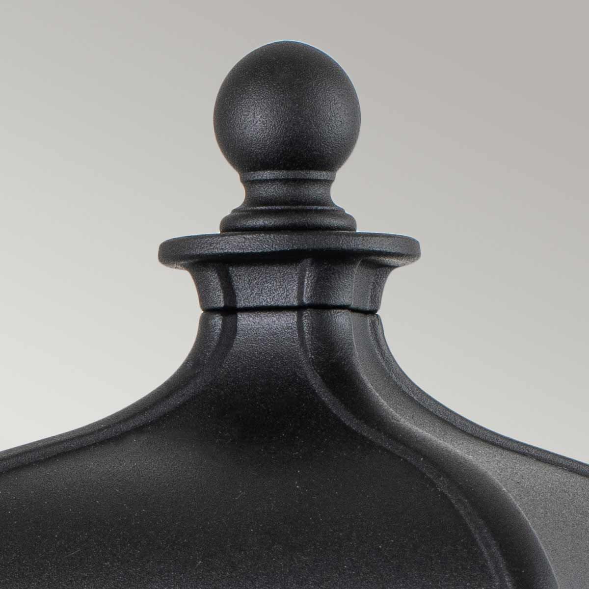 Bayview In Light Medium Pedestal Lantern In Black
