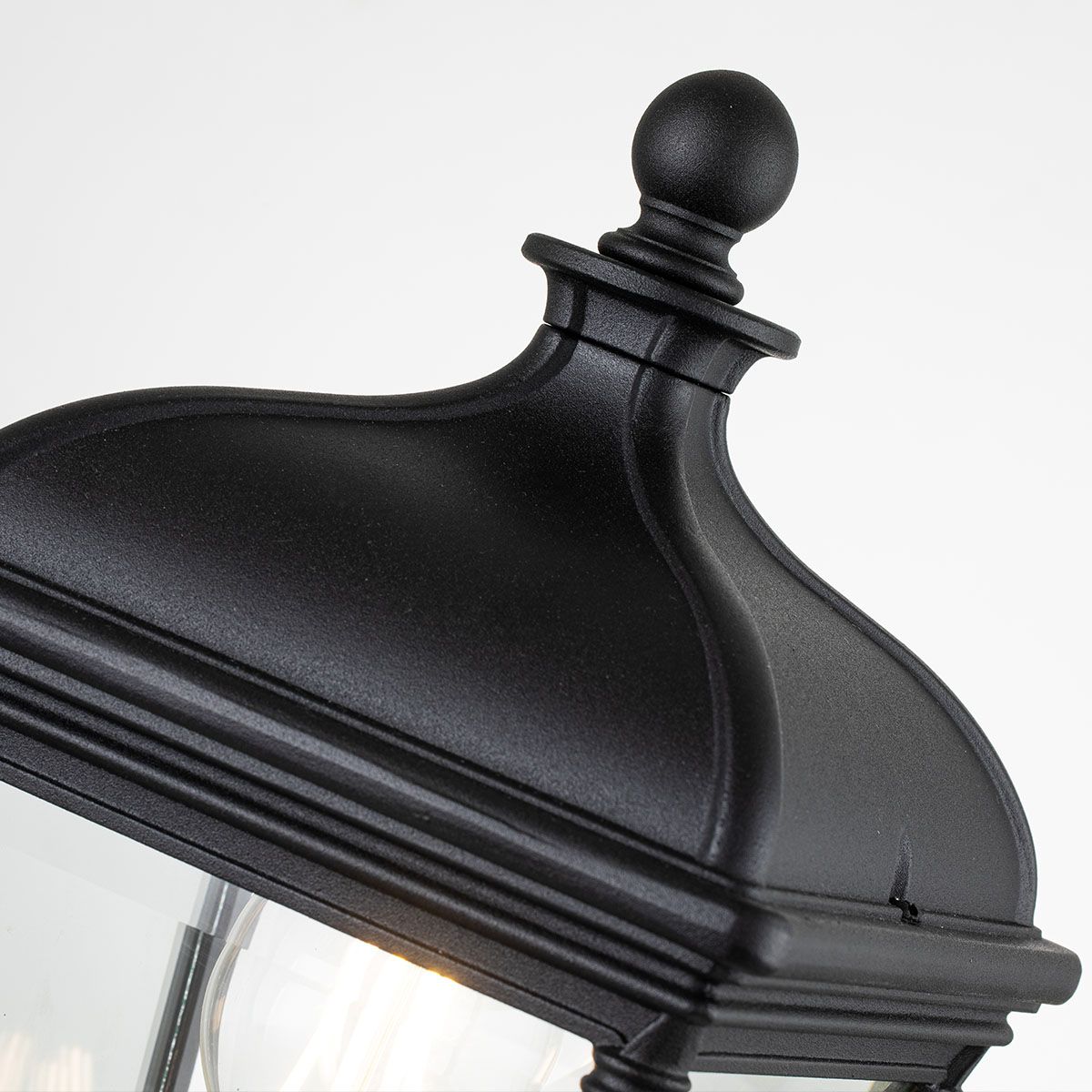 Bayview In Light Medium Pedestal Lantern In Black