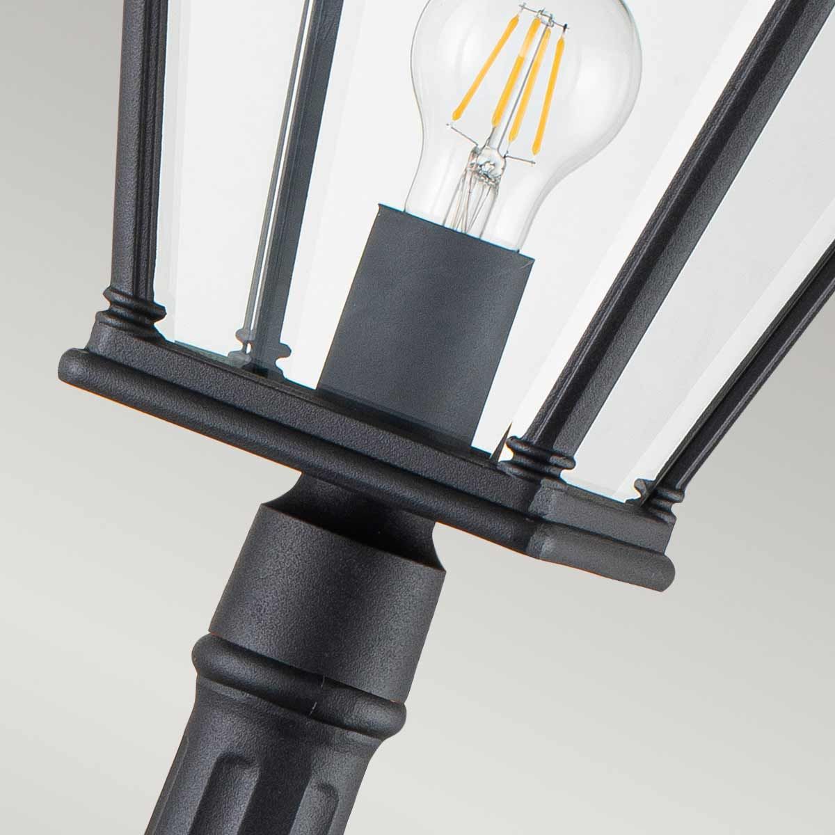 Bayview Light Medium Pillar Lantern in Black