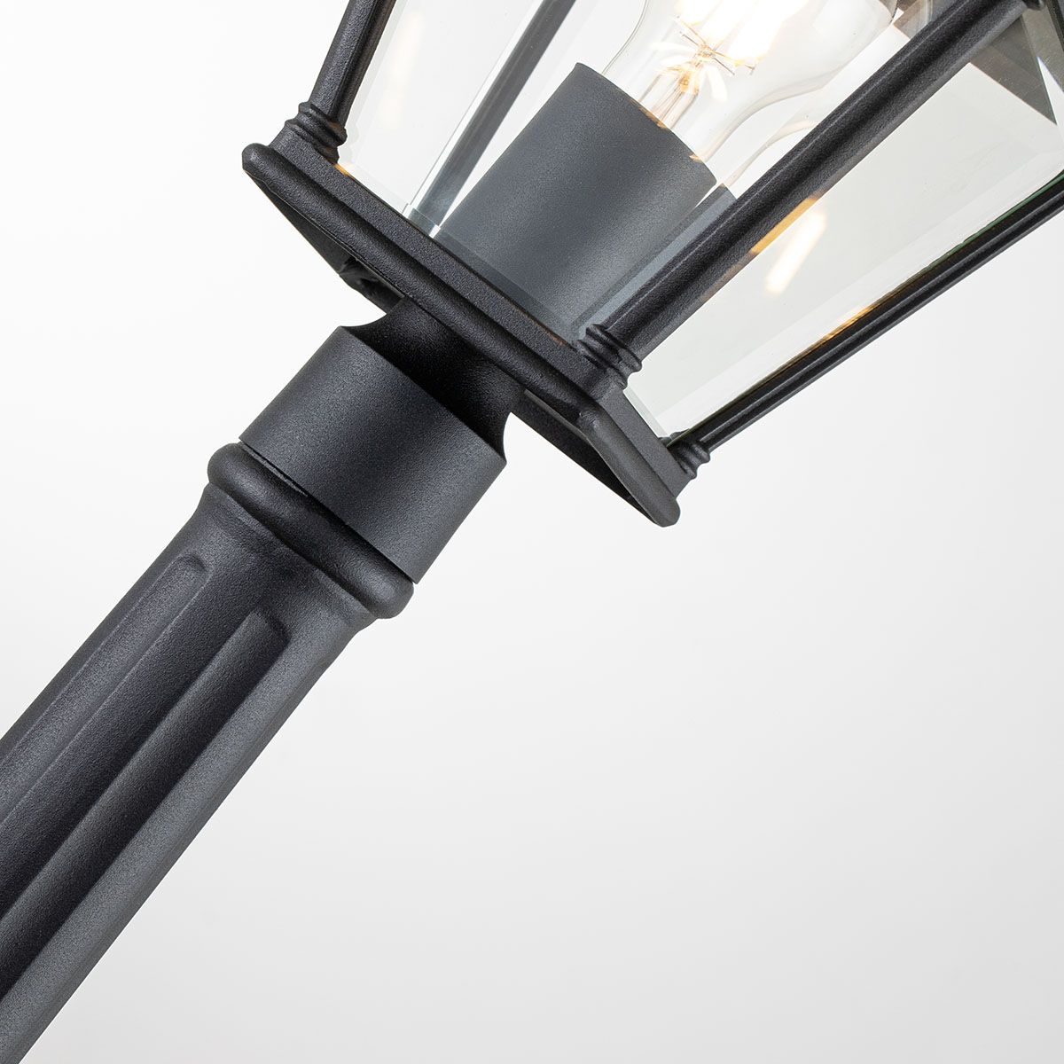 Bayview Light Medium Pillar Lantern in Black