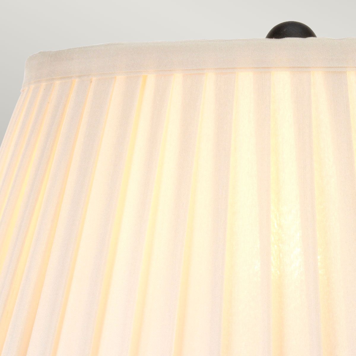 Belfry Light Table Lamp in Black with Ivory Shade