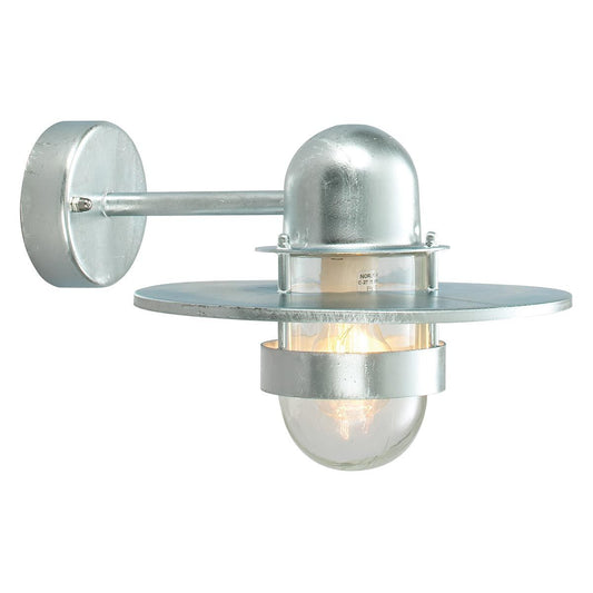 Bergen Light Wall Lantern in Galvanised