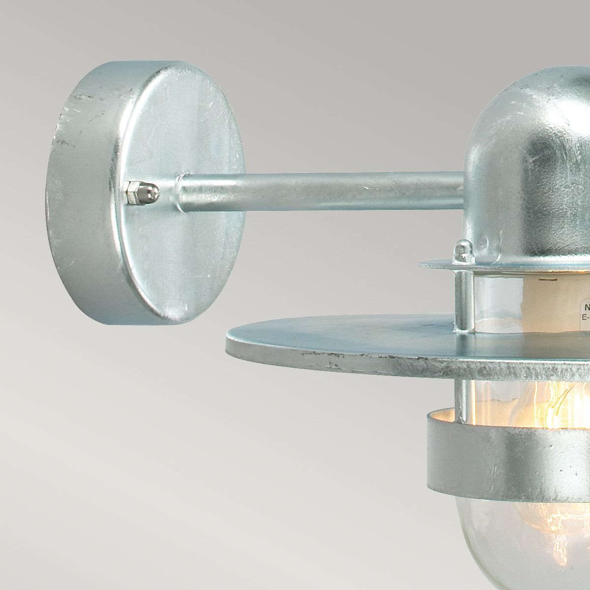 Bergen Light Wall Lantern in Galvanised