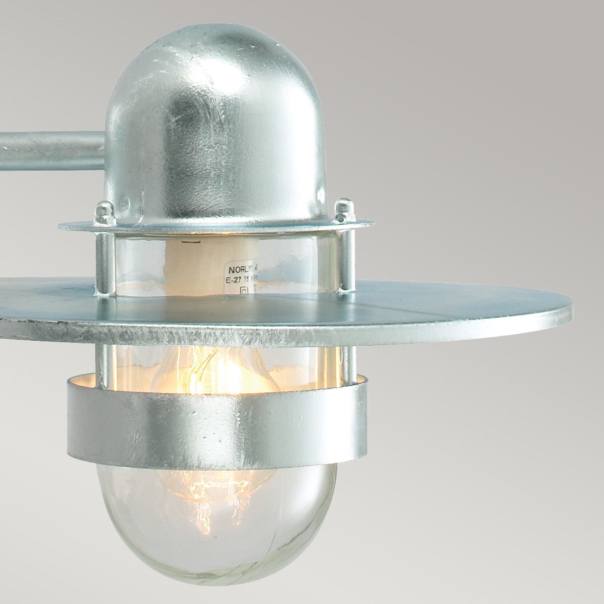 Bergen Light Wall Lantern in Galvanised