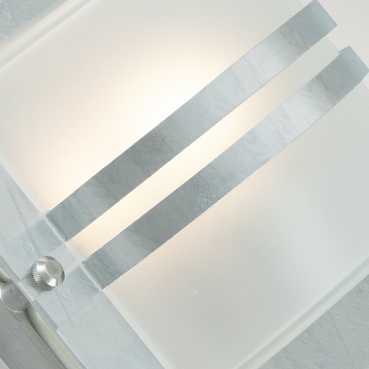 Bern In Light Wall Lantern Galvanised With Frosted Glass