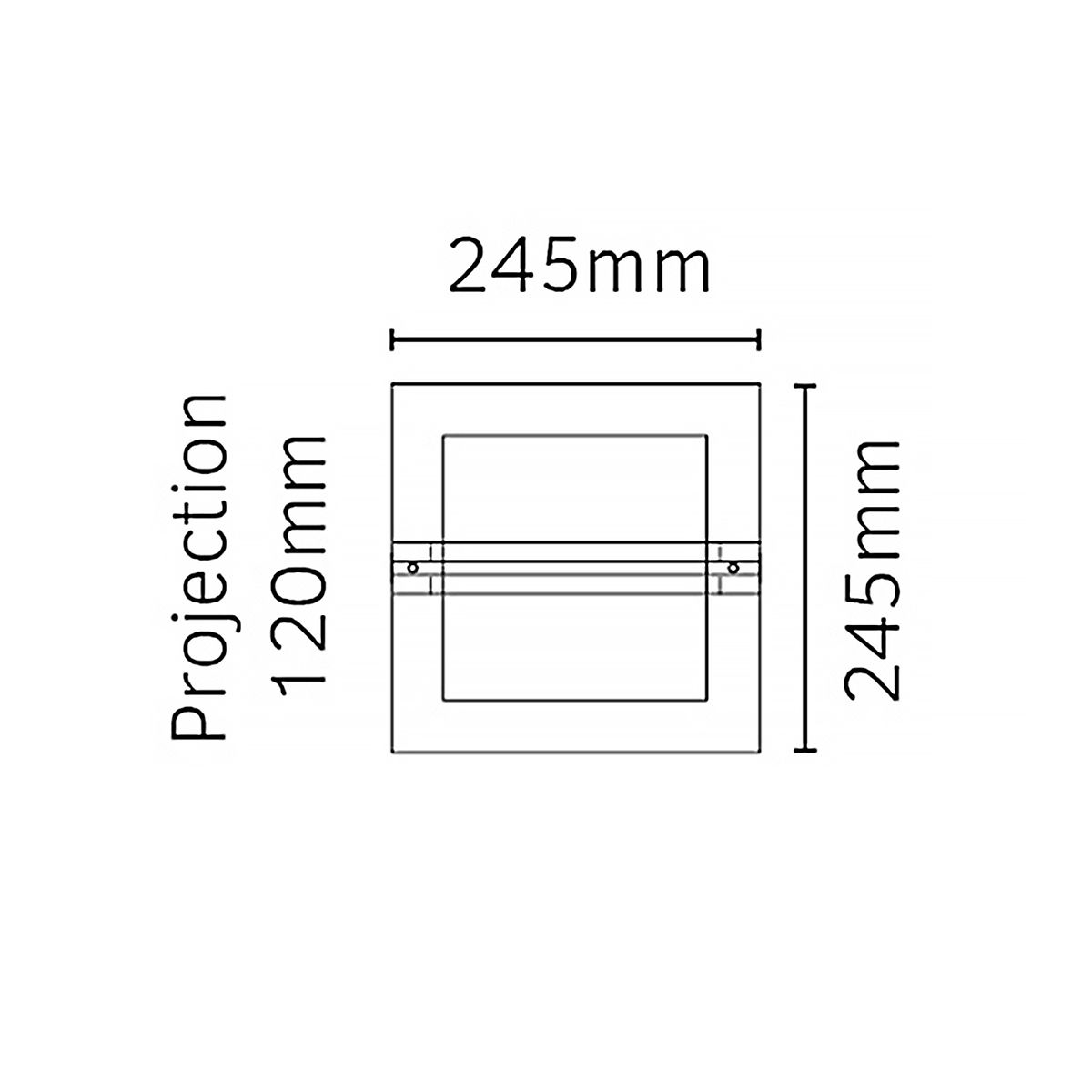 Bern Light Wall Lantern in Stainless Steel With Clear Glass