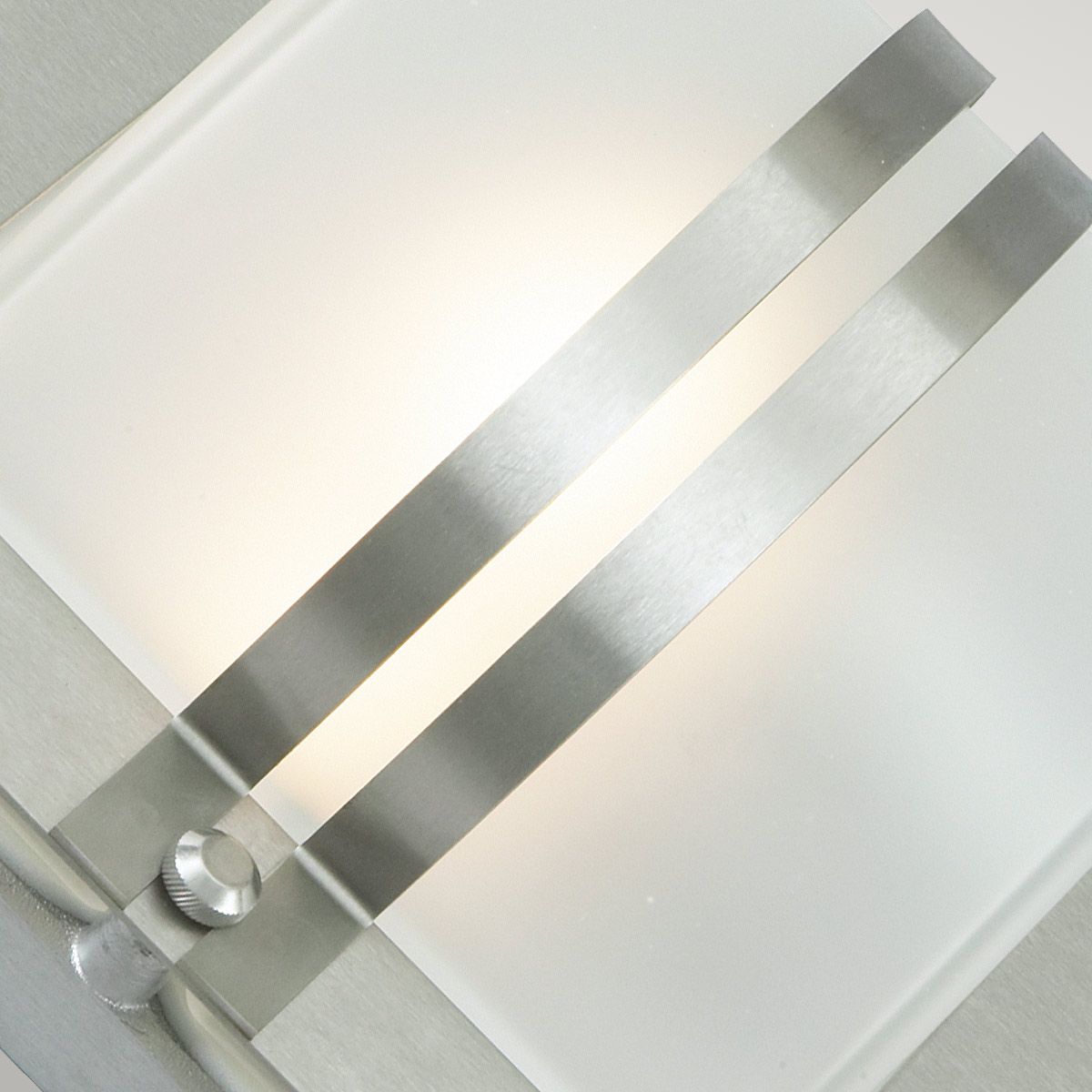 Bern Light Wall Lantern in Stainless Steel With Frosted Glass