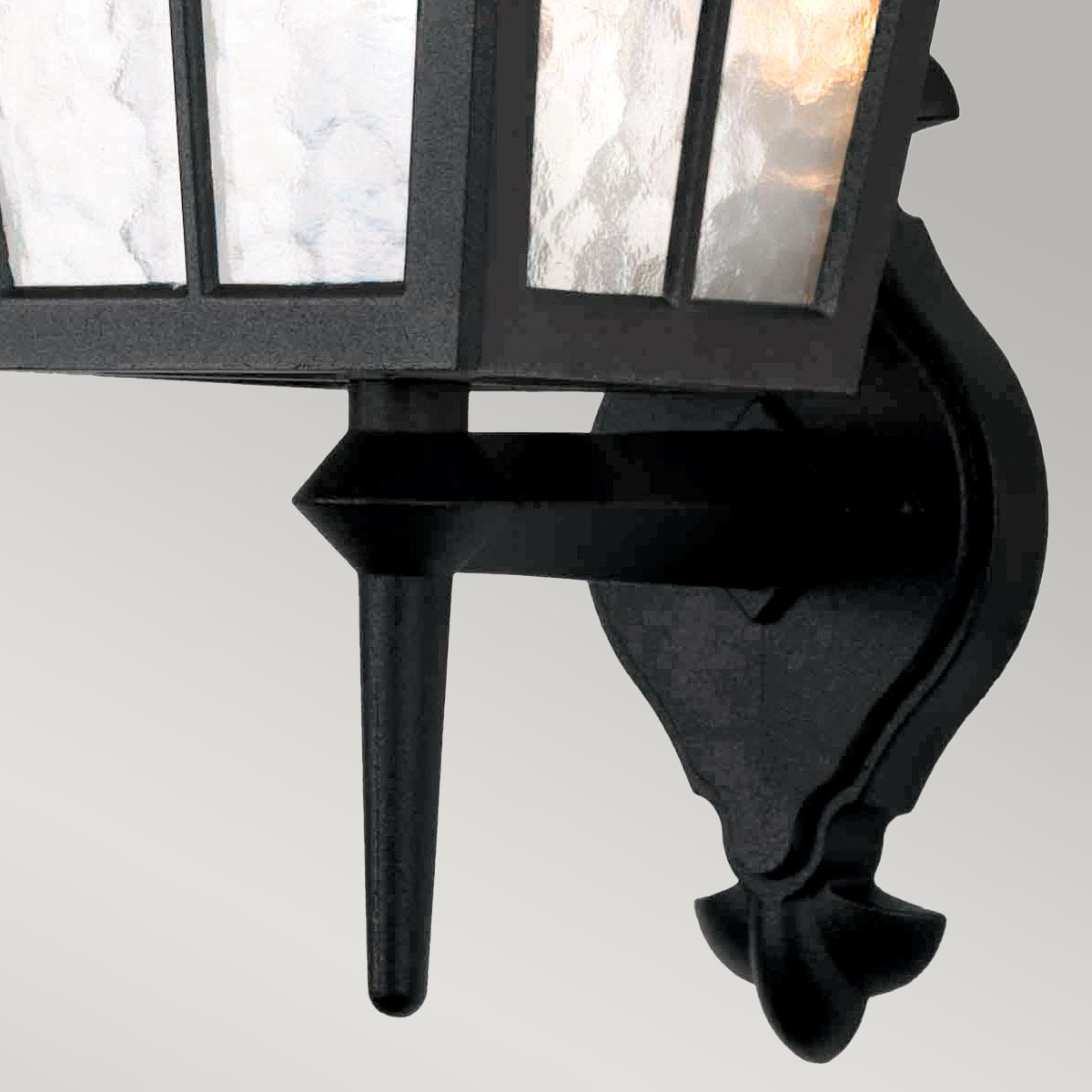 Canterbury Light Wall Up Lantern in Black