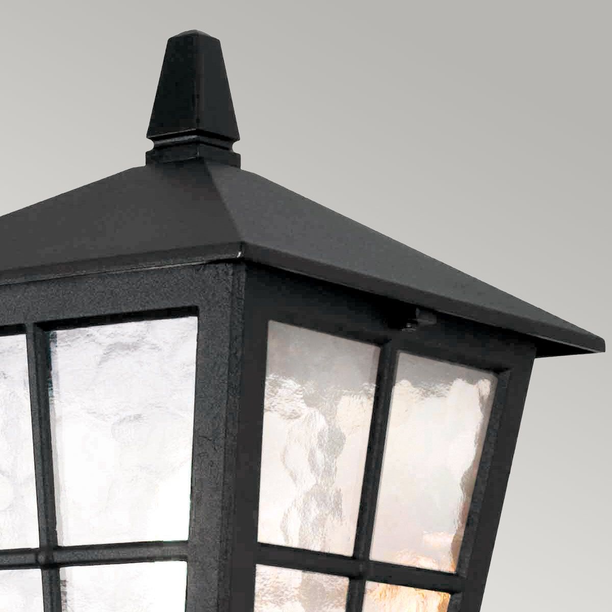 Canterbury Light Wall Up Lantern in Black