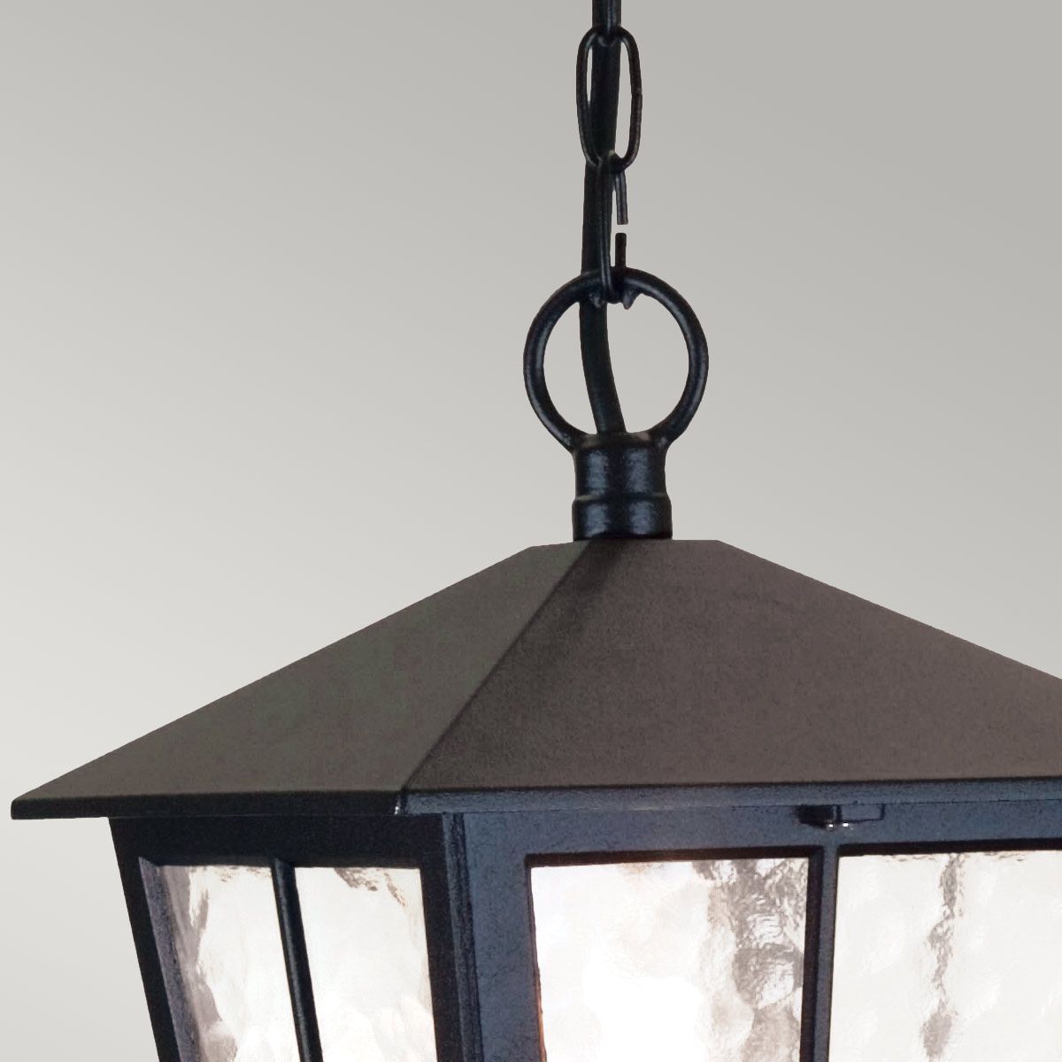 Canterbury In Light Chain Lantern In Black