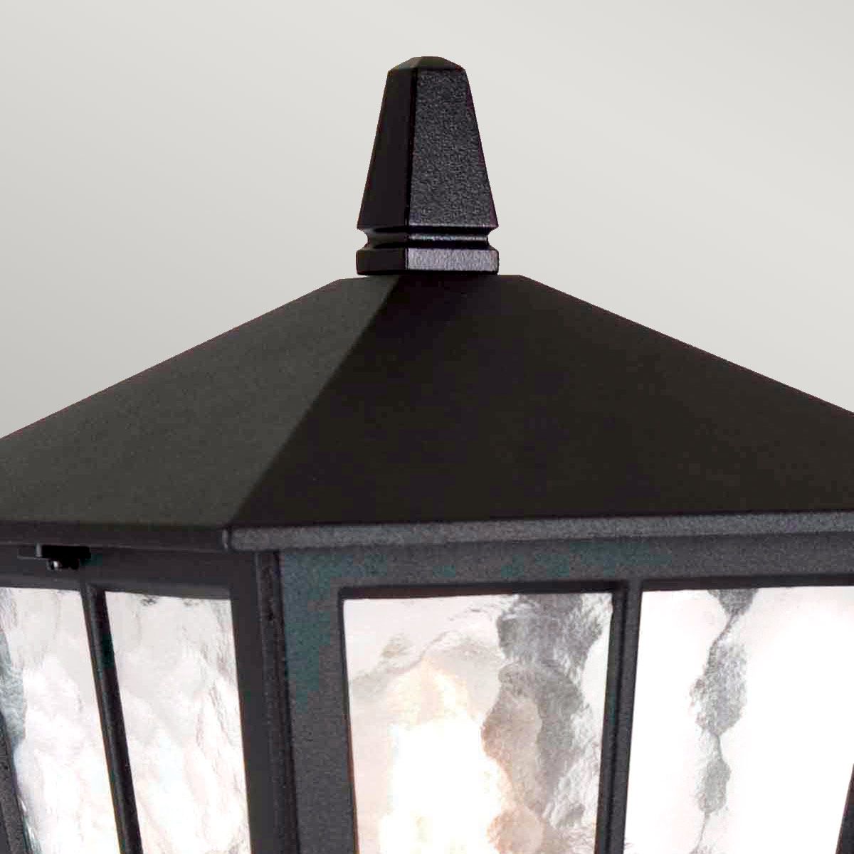 Canterbury In Light Pedestal Lantern In Black