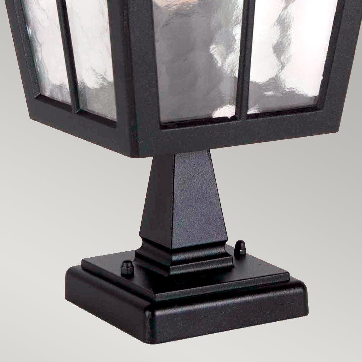 Canterbury In Light Pedestal Lantern In Black