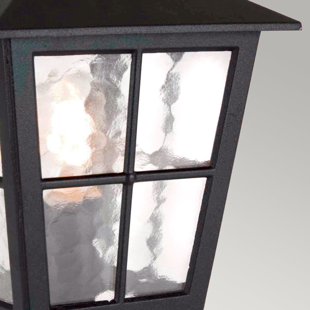 Canterbury In Light Pedestal Lantern In Black