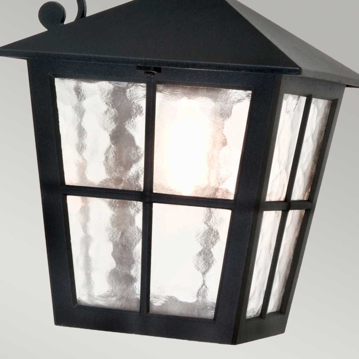 Canterbury Light Wall Down Lantern in Black