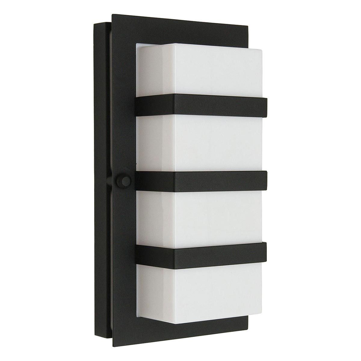 Boden In Light Wall Light In Black With Opal Polycarbonate