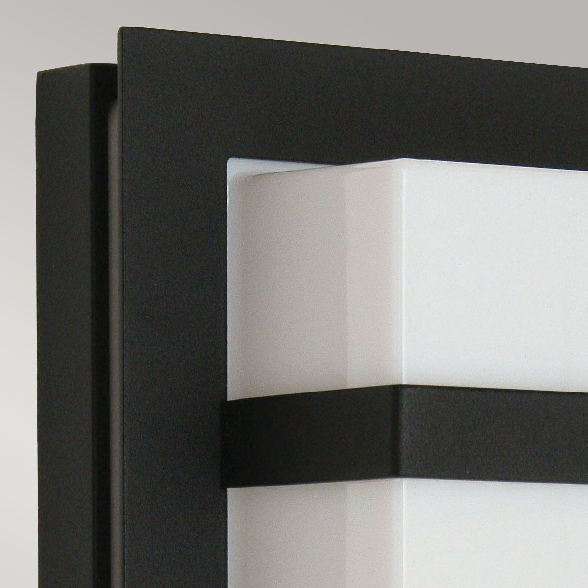 Boden In Light Wall Light In Black With Opal Polycarbonate