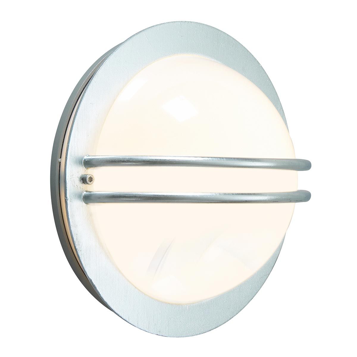 Bremen In Light Wall Lantern Galvanised With Opal Polycarbonate