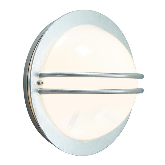 Bremen In Light Wall Lantern Galvanised With Opal Polycarbonate