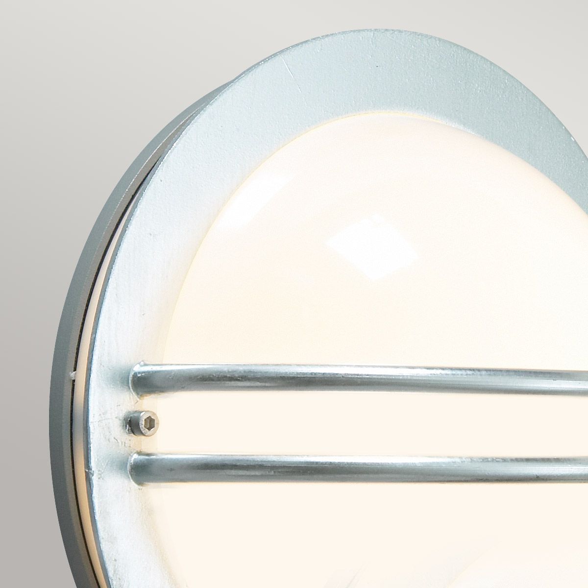 Bremen In Light Wall Lantern Galvanised With Opal Polycarbonate