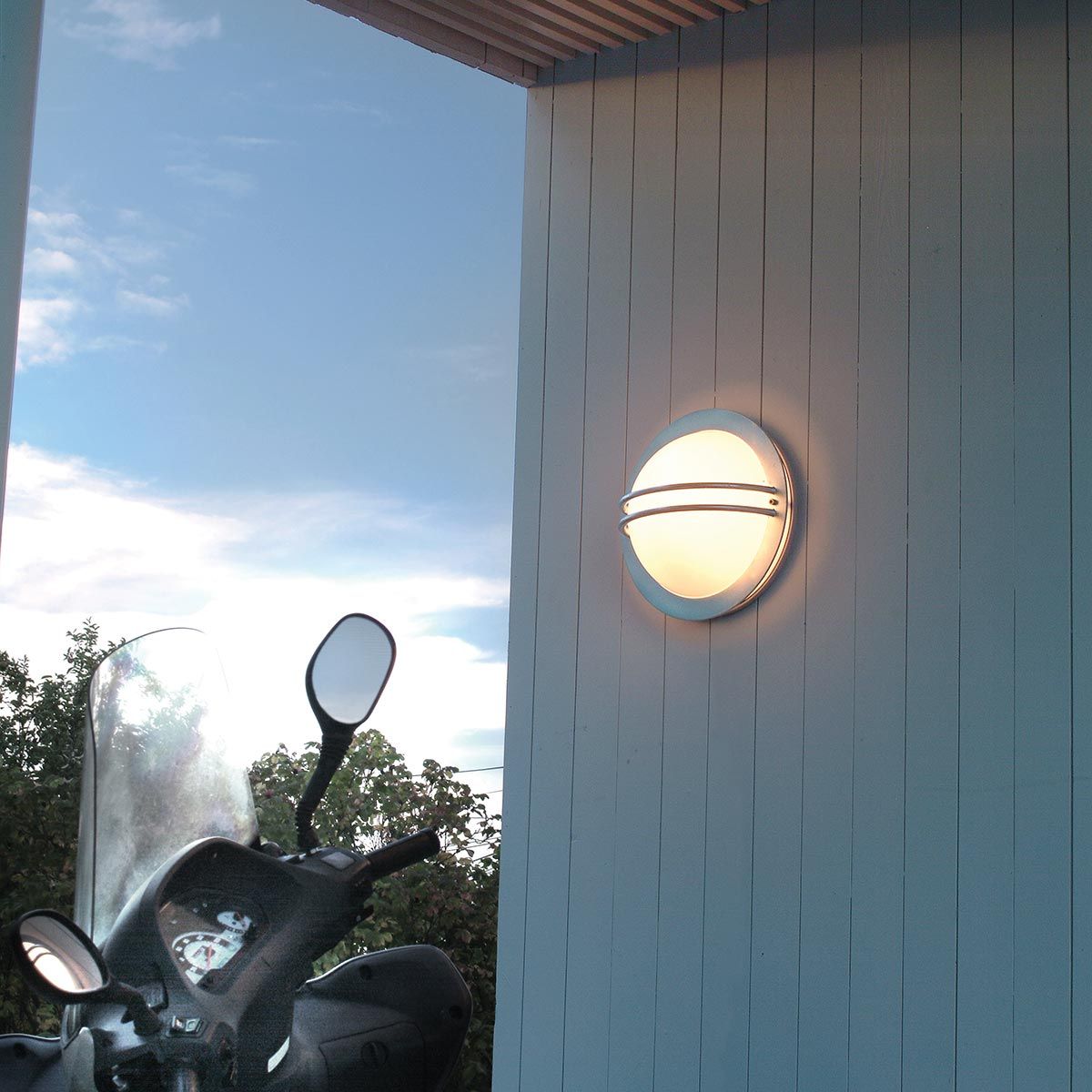 Bremen In Light Wall Lantern Galvanised With Opal Polycarbonate