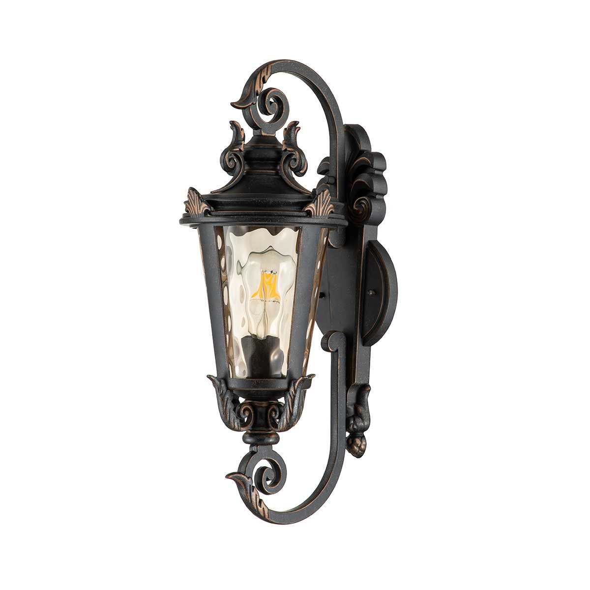 Baltimore in Light Medium Wall Lantern in Weathered Bronze