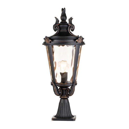 Baltimore Light Large Pedestal Lantern in Weathered Bronze