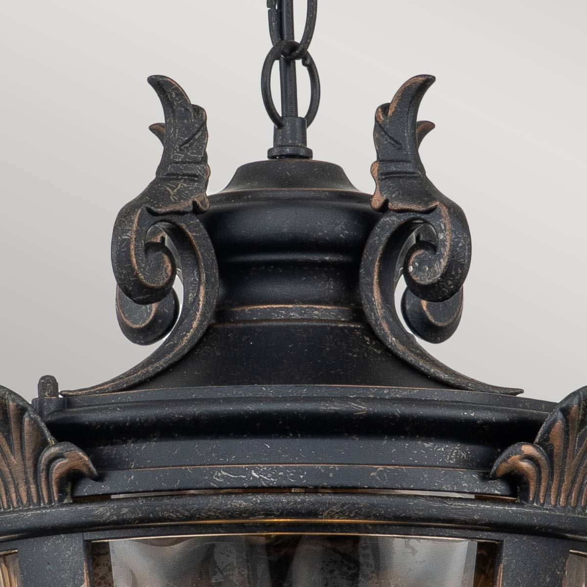 Baltimore Light Large Chain Lantern in Weathered Bronze