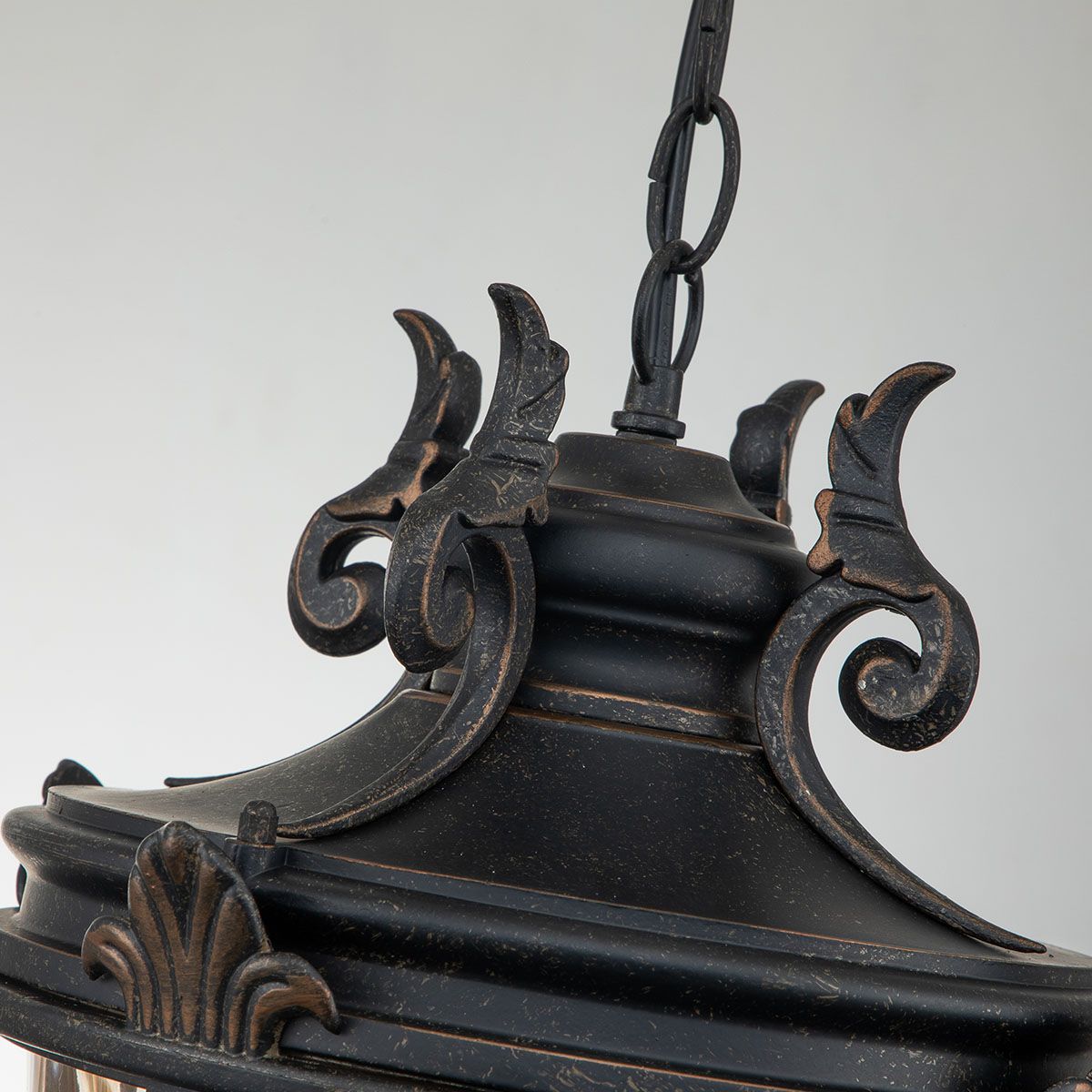 Baltimore Light Large Chain Lantern in Weathered Bronze