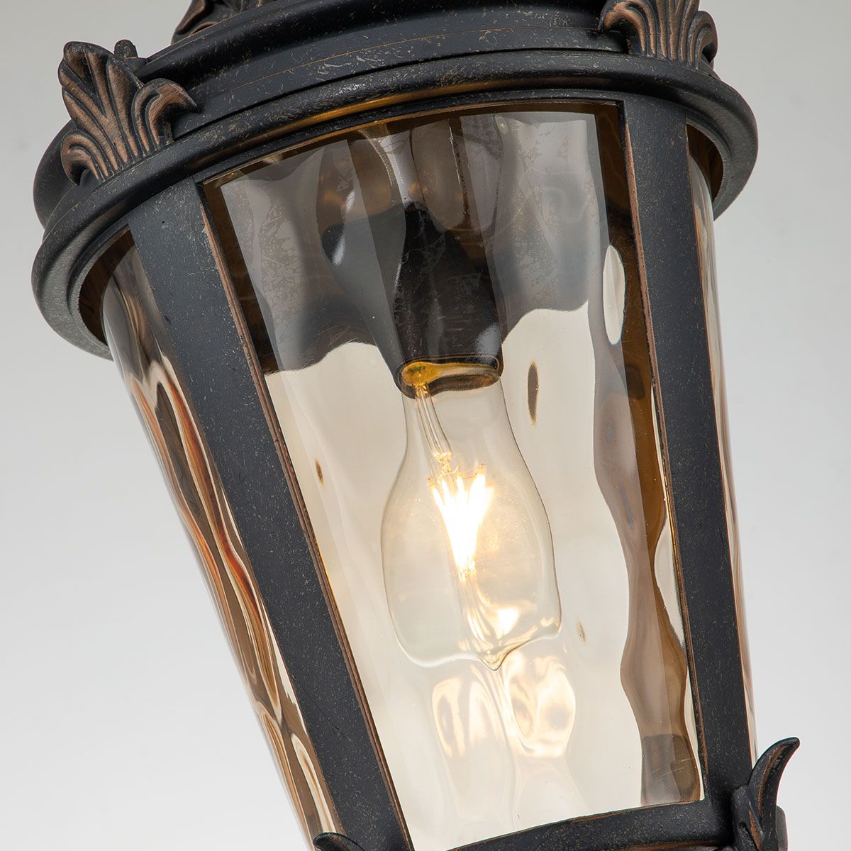 Baltimore Light Large Chain Lantern in Weathered Bronze