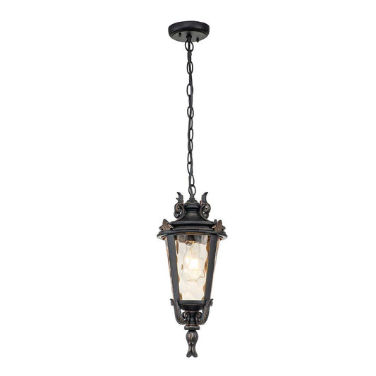 Baltimore Light Medium Chain Lantern in Weathered Bronze