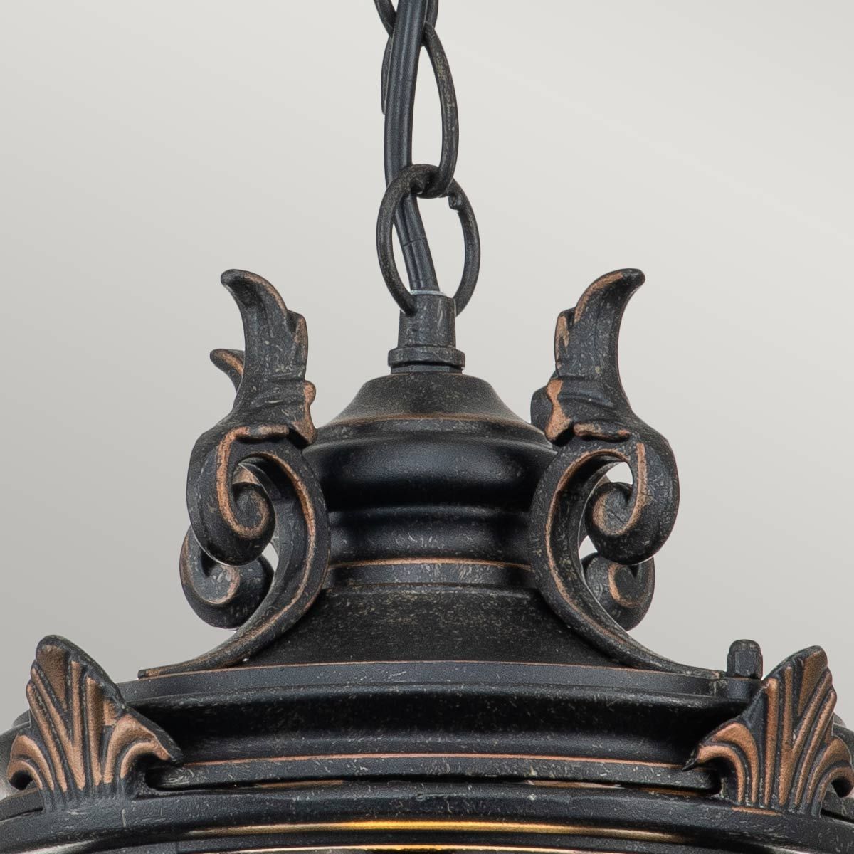 Baltimore Light Medium Chain Lantern in Weathered Bronze