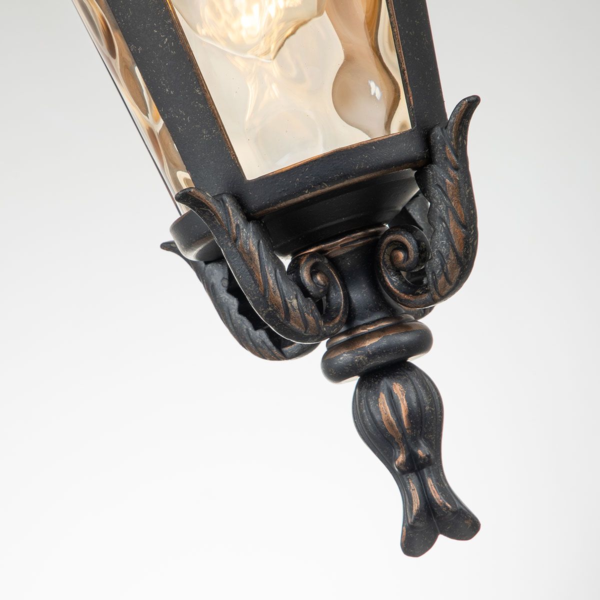 Baltimore Light Medium Chain Lantern in Weathered Bronze