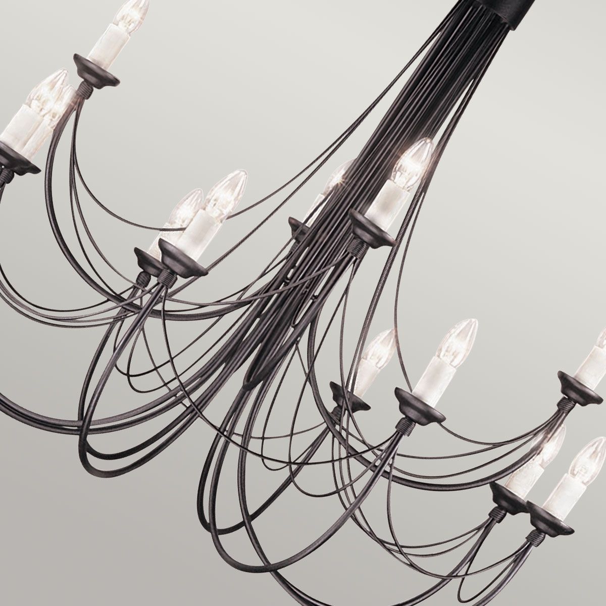 Carisbrooke Light Chandelier in Black