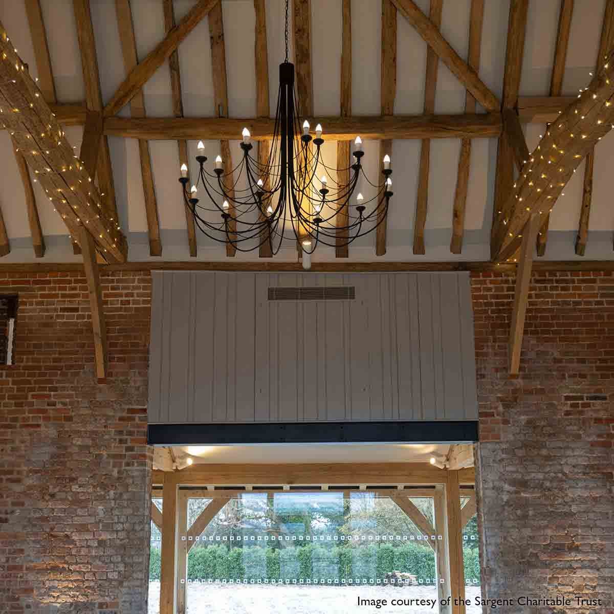 Carisbrooke Light Chandelier in Black