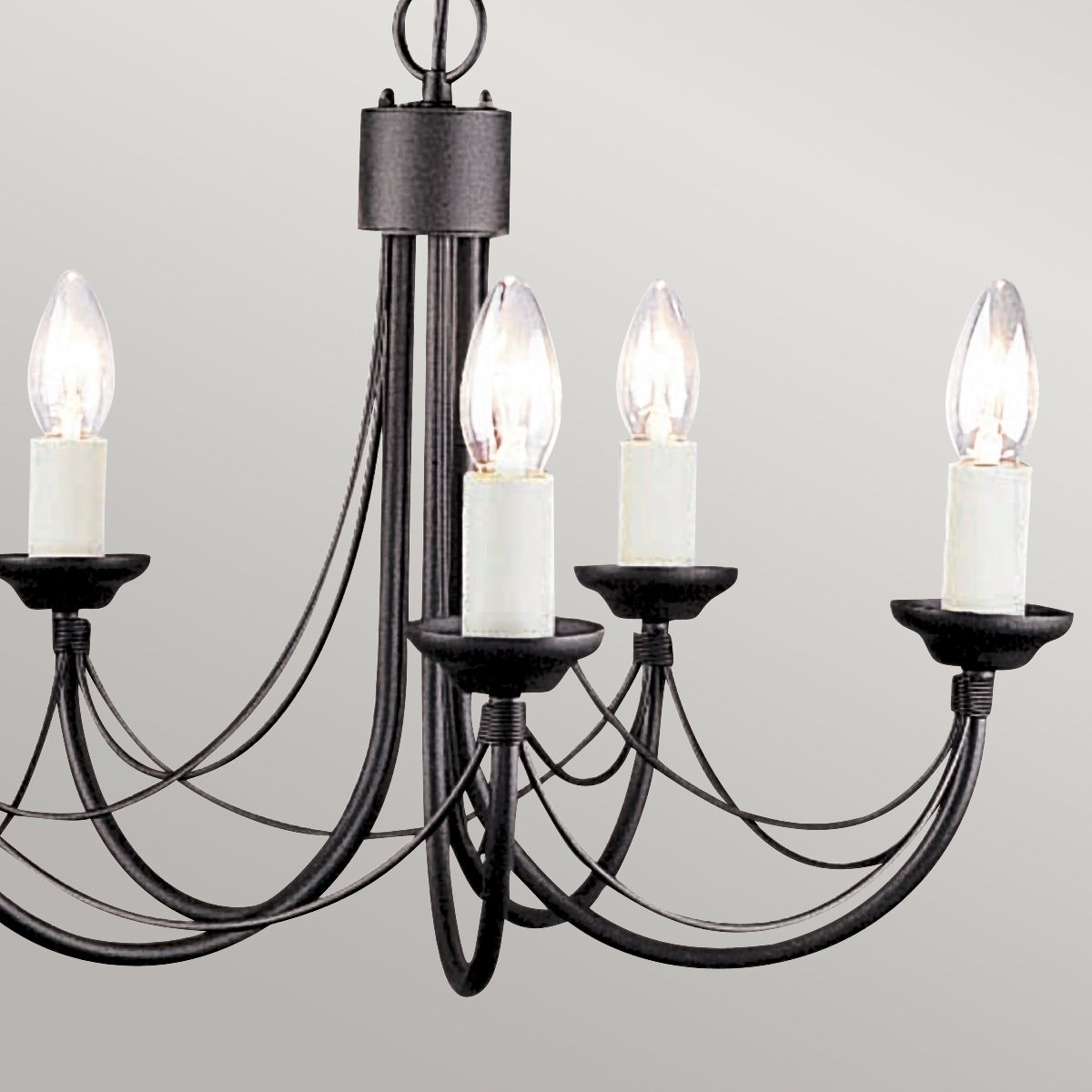 Carisbrooke Light Chandelier in Black